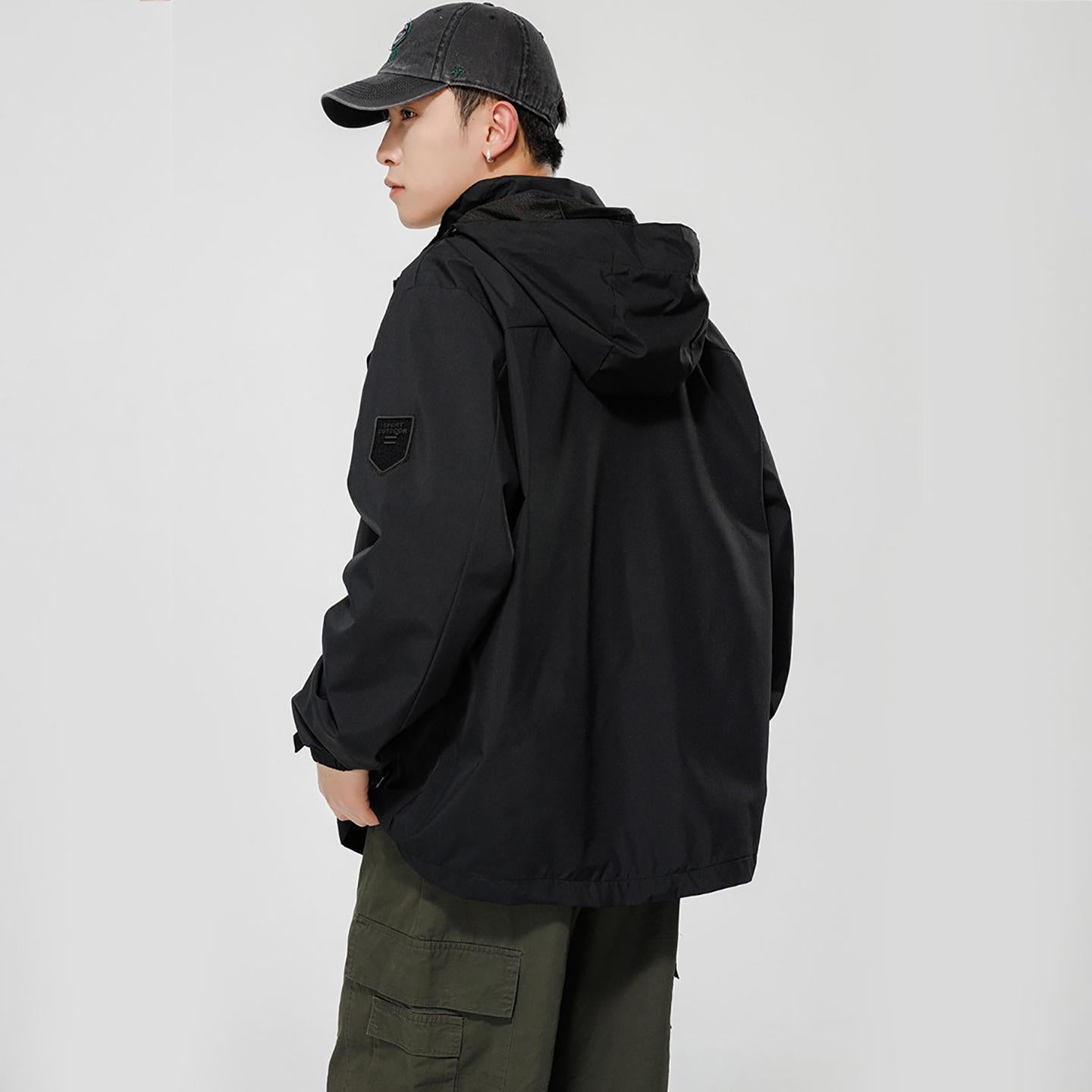 Men Hooded Bomber Jacket