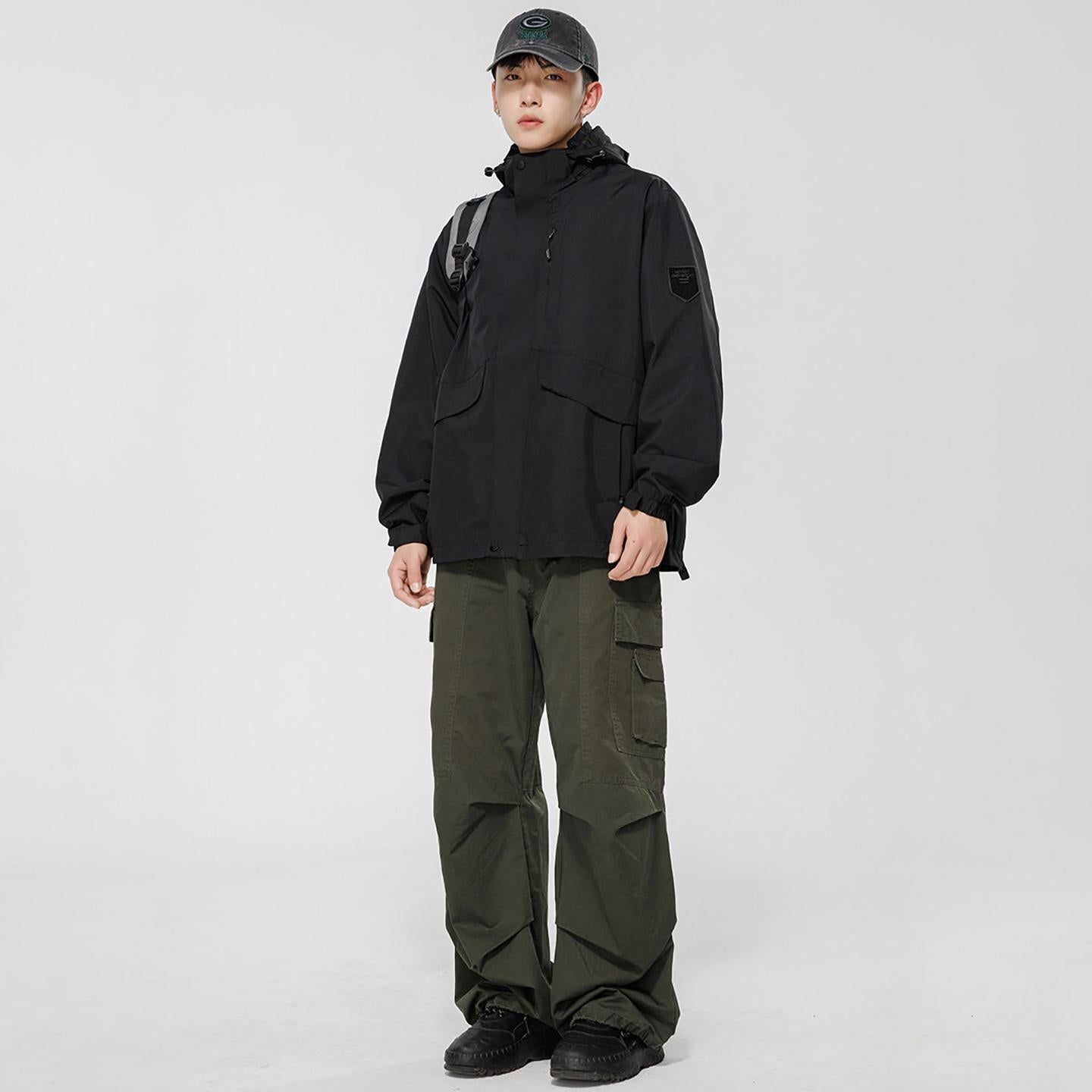 Men Hooded Bomber Jacket