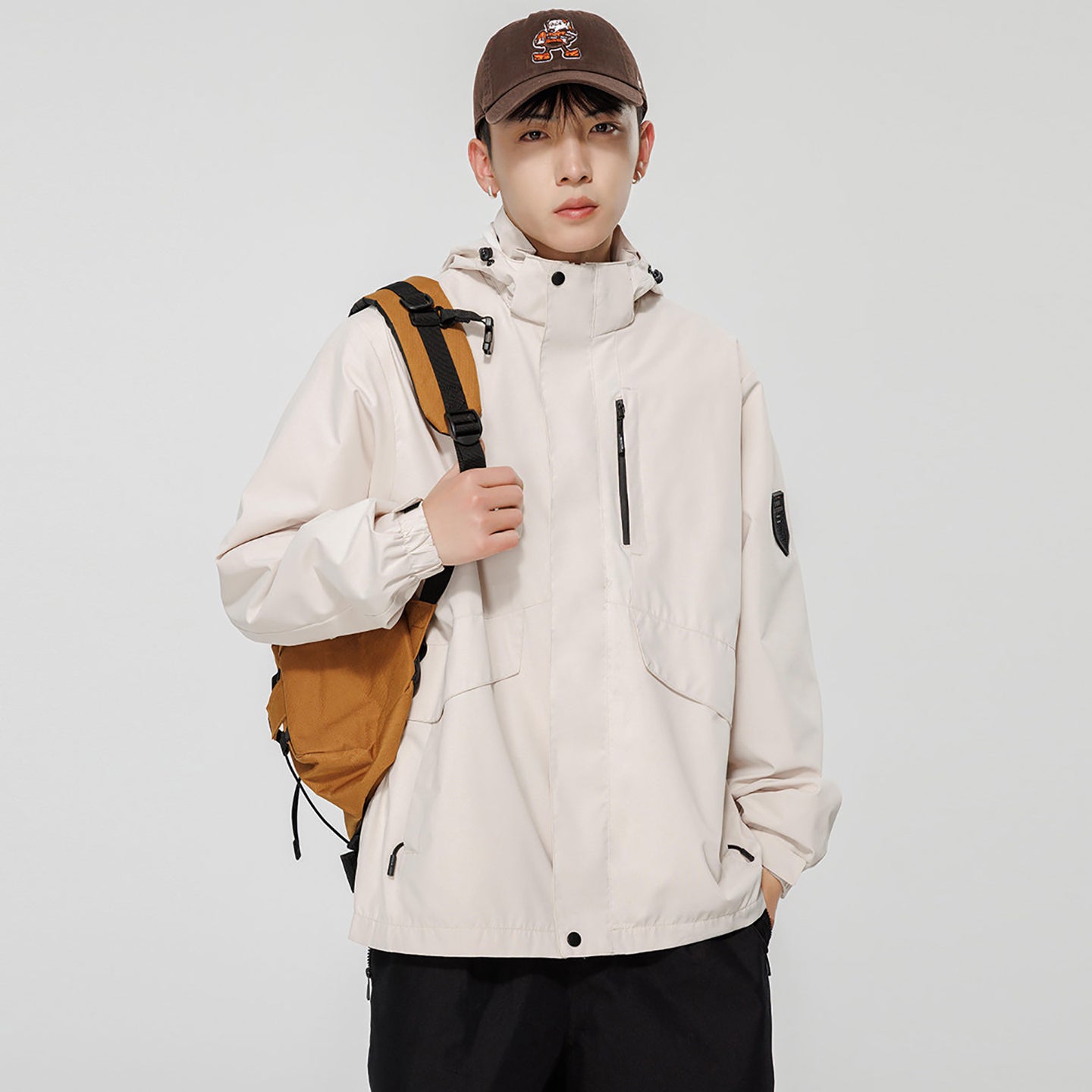 Men Open Front Jacket