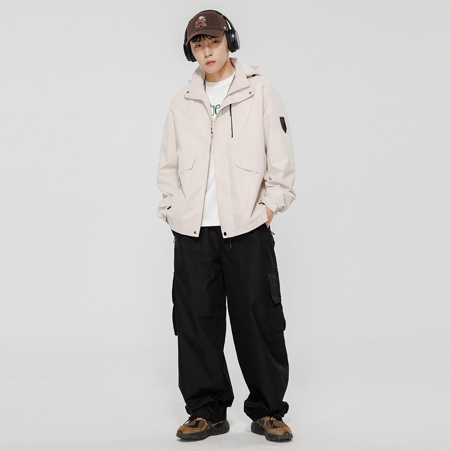 Men Open Front Jacket