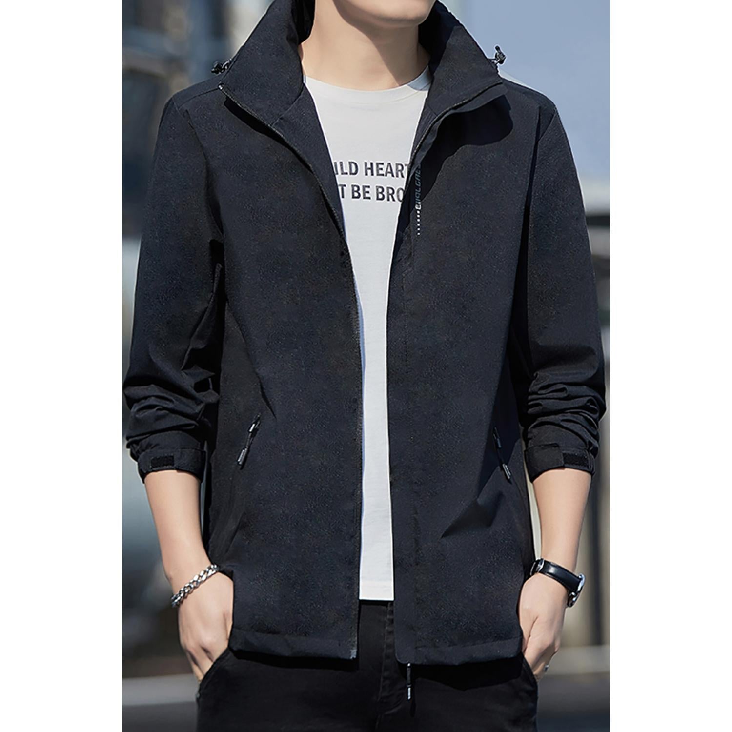 Men Open Front Jacket