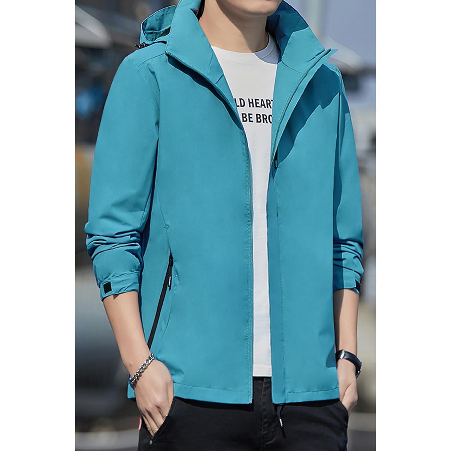 Men Hooded Bomber Jacket