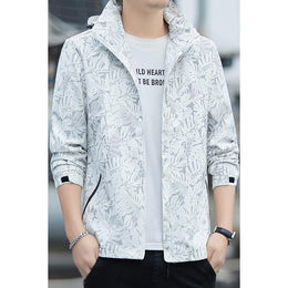 Printed Open Front Jacket