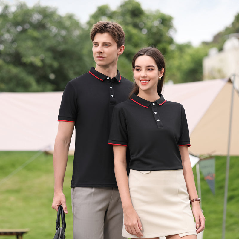 Men Solid Polo Collar T-shirt