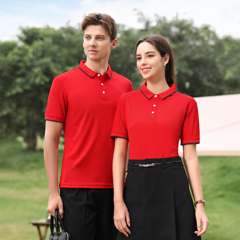 Men Solid Polo Collar T-shirt