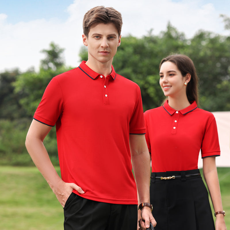 Men Solid Polo Collar T-shirt