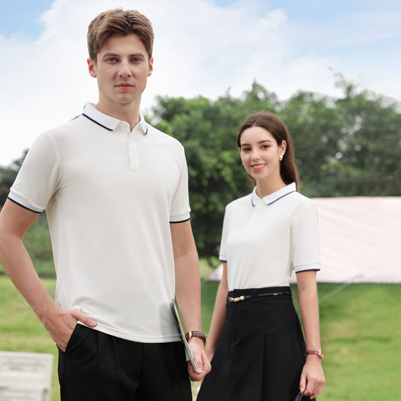 Men Solid Polo Collar T-shirt