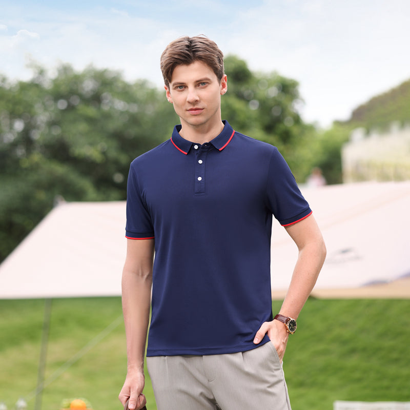 Polo Collar Short Sleeves T-shirt