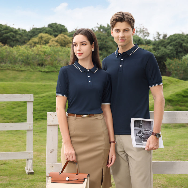 Men Solid Polo Collar T-shirt