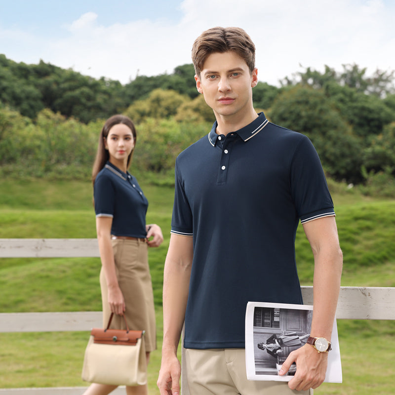Men Solid Polo Collar T-shirt