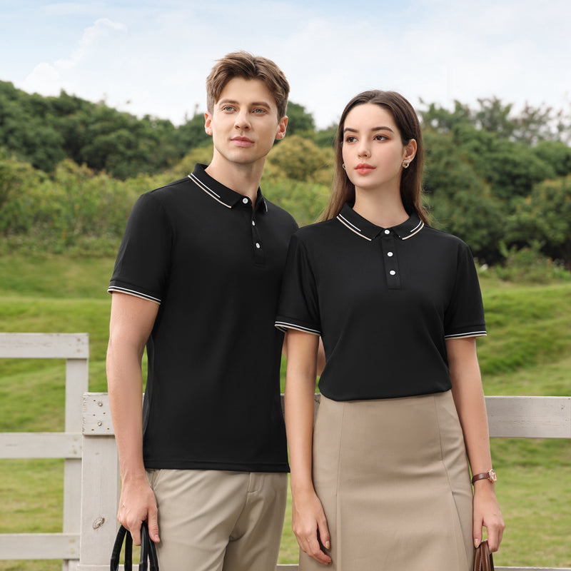 Men Solid Polo Collar T-shirt