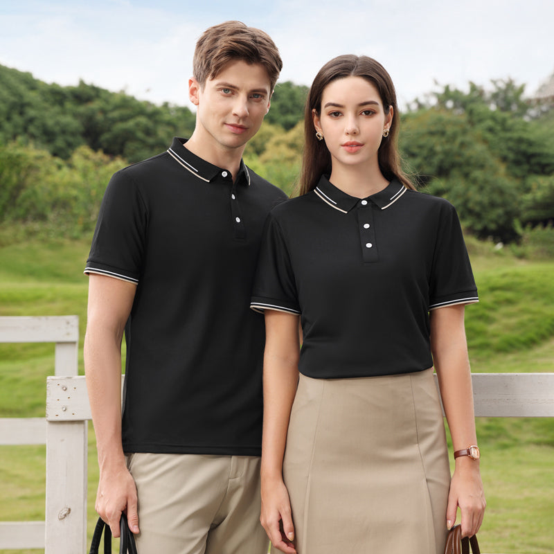 Men Solid Polo Collar T-shirt