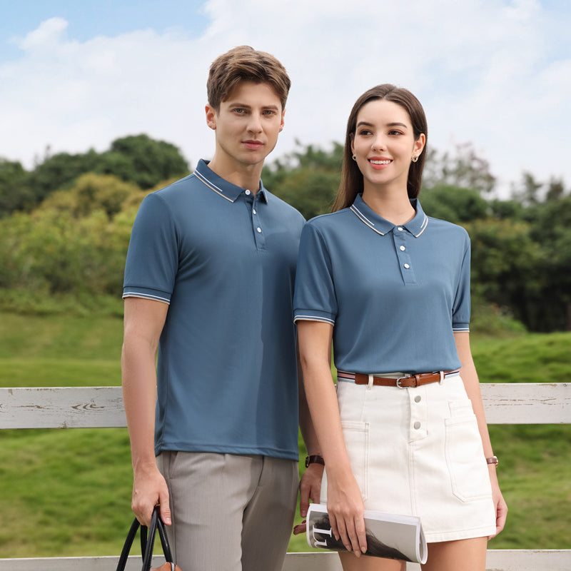 Men Solid Polo Collar T-shirt