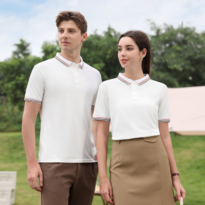Men Solid Polo Collar T-shirt