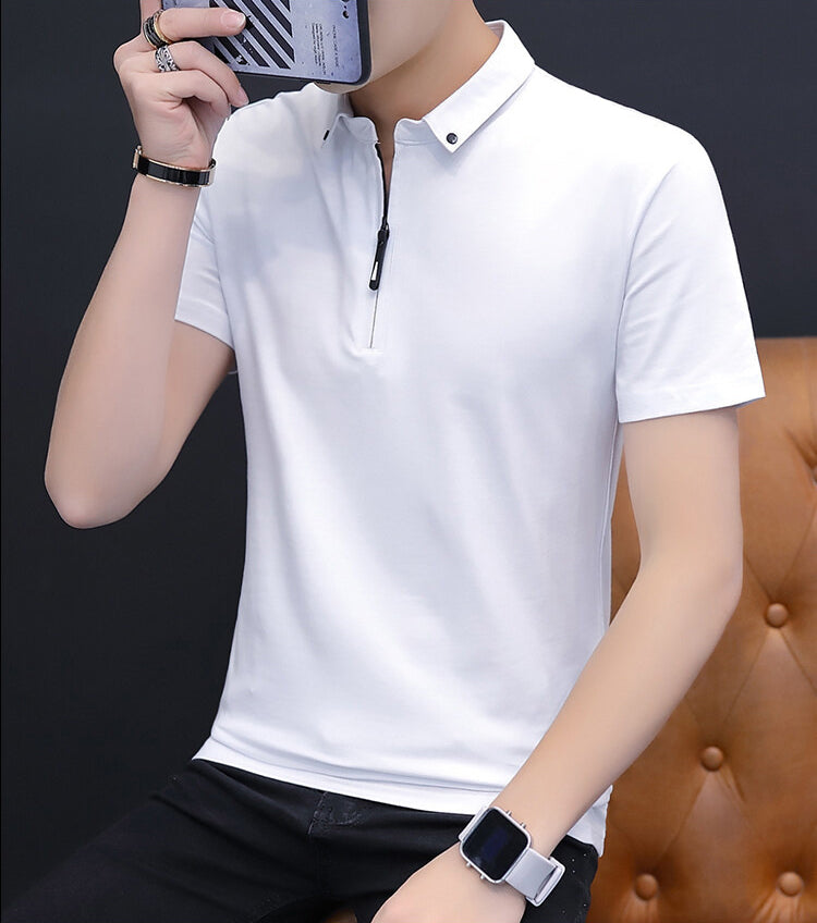 Men Regular Fit Polo Collar T-shirt
