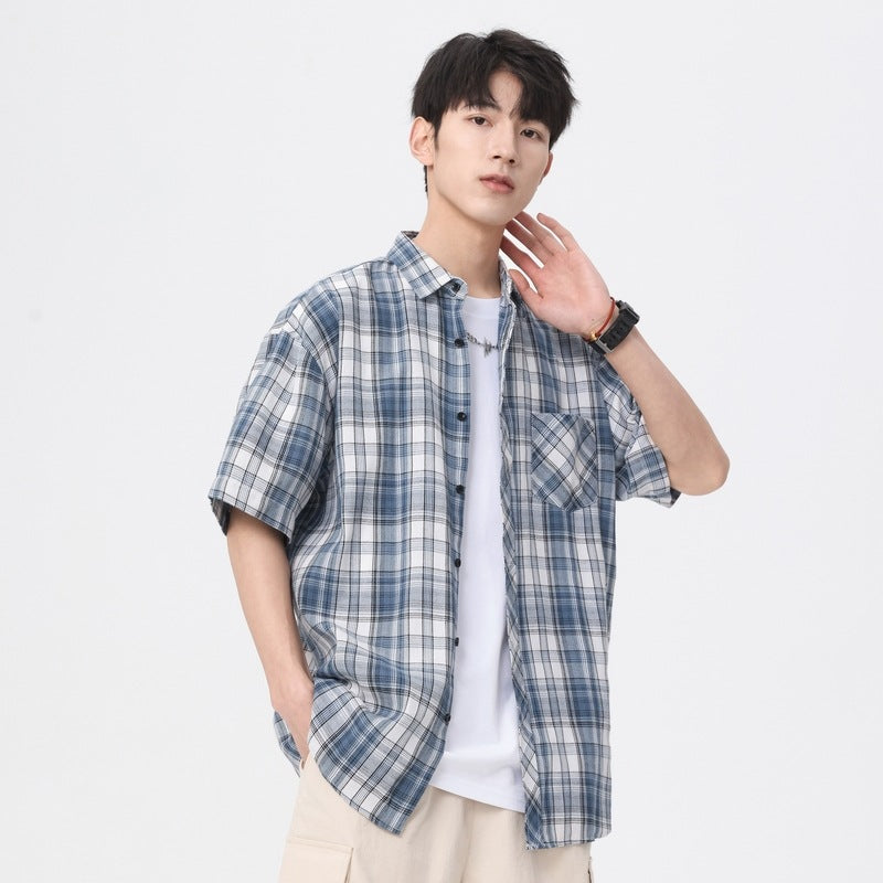 Checked Spread Collar Regular Fit Shirt