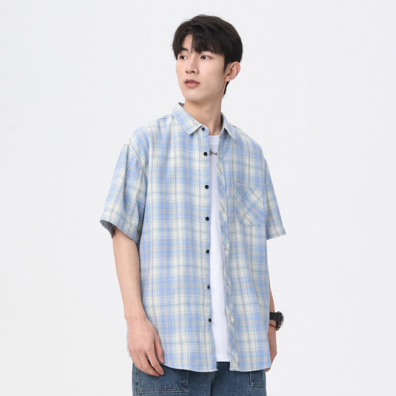 Checked Spread Collar Regular Fit Shirt