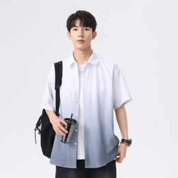 Men Colourblocked Spread Collar Casual Shirt