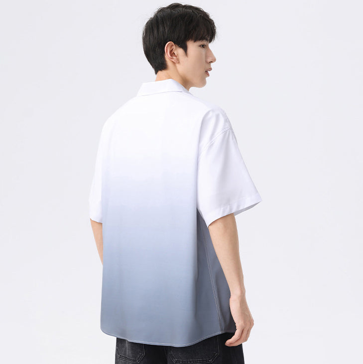 Men Colourblocked Spread Collar Casual Shirt