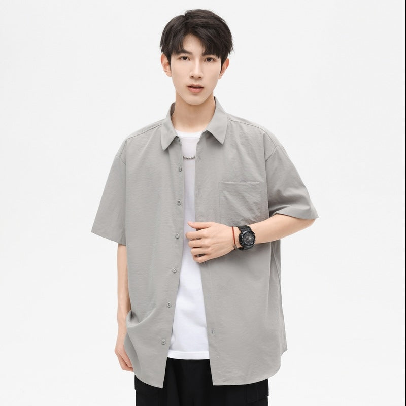 Textured Spread Collar Regular Fit Shirt
