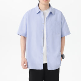 Textured Spread Collar Regular Fit Shirt