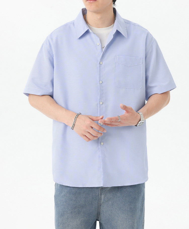 Textured Spread Collar Regular Fit Shirt