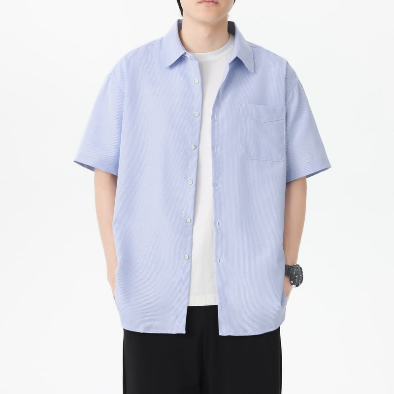 Textured Spread Collar Regular Fit Shirt