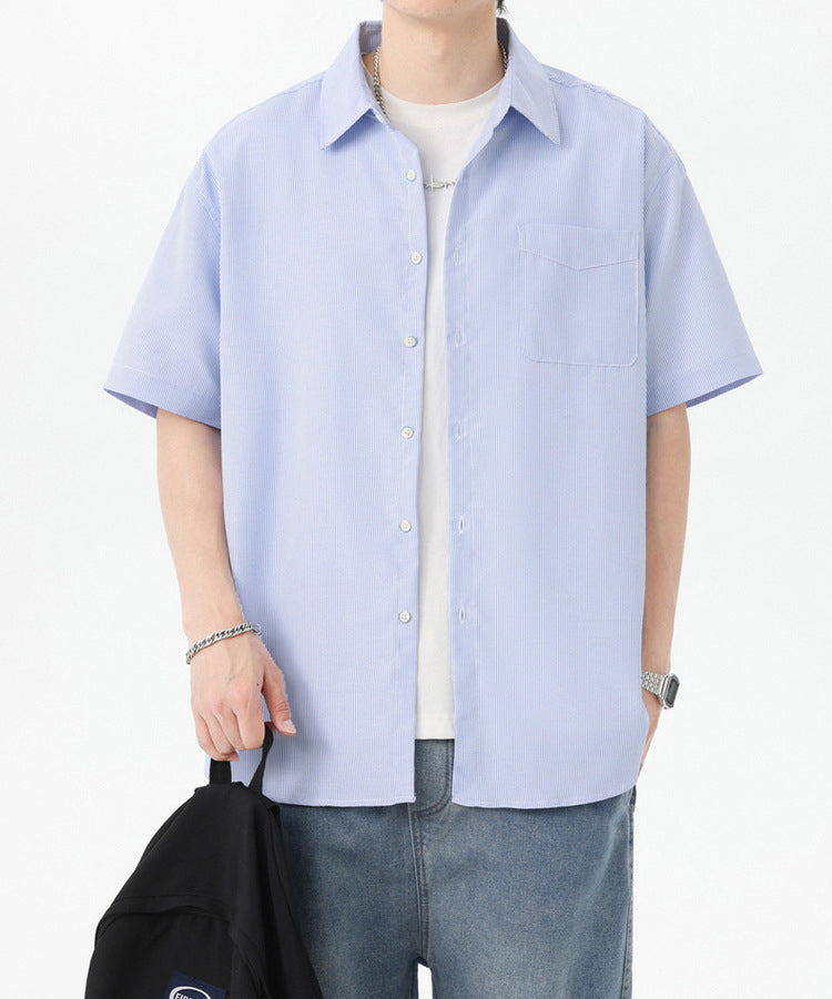 Textured Spread Collar Regular Fit Shirt