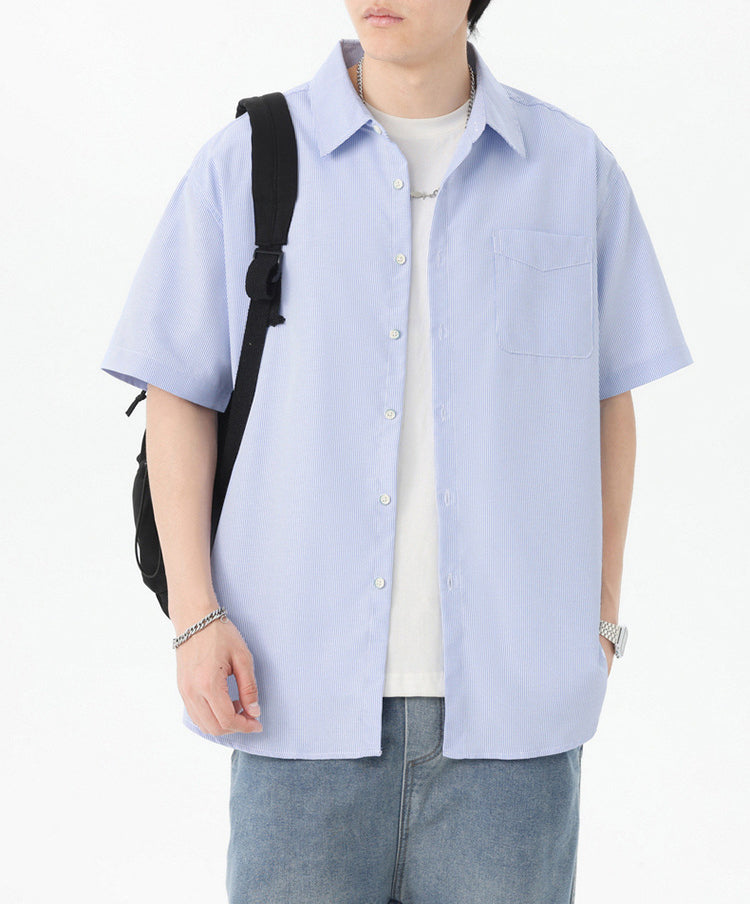 Textured Spread Collar Regular Fit Shirt