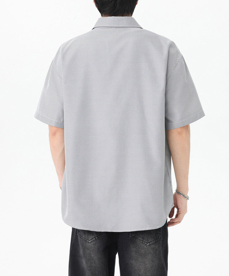Men Textured Spread Collar Casual Shirt