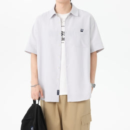 Textured Spread Collar Regular Fit Shirt