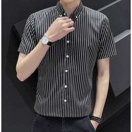 Striped Spread Collar Regular Fit Shirt