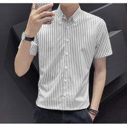 Striped Spread Collar Regular Fit Shirt