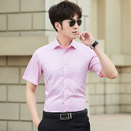 Men Solid Spread Collar Casual Shirt