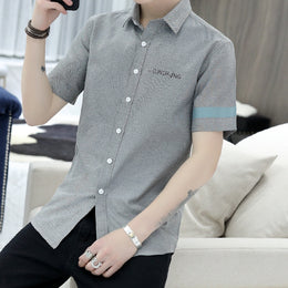 Textured Spread Collar Regular Fit Shirt
