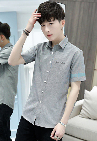 Textured Spread Collar Regular Fit Shirt