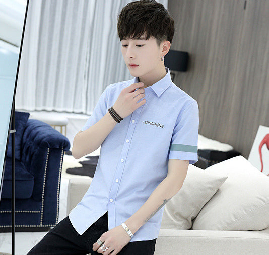 Men Solid Spread Collar Casual Shirt