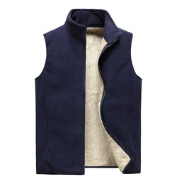 Fleece Sleeveless Tailored Jacket