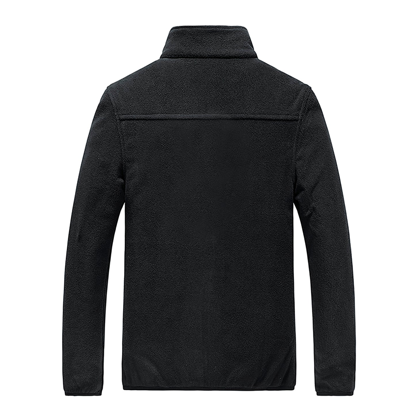 Men Mock Collar Solid Casual Windcheater Jacket