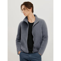 Grey Mesh Casual Jacket