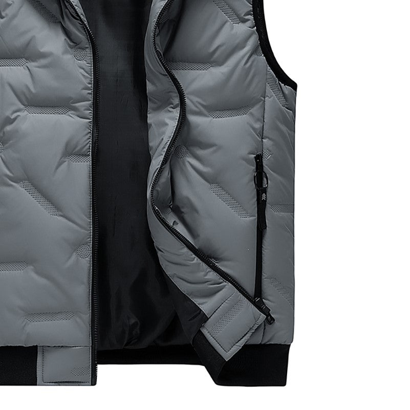 Men Colourblocked Windcheater Padded Jacket