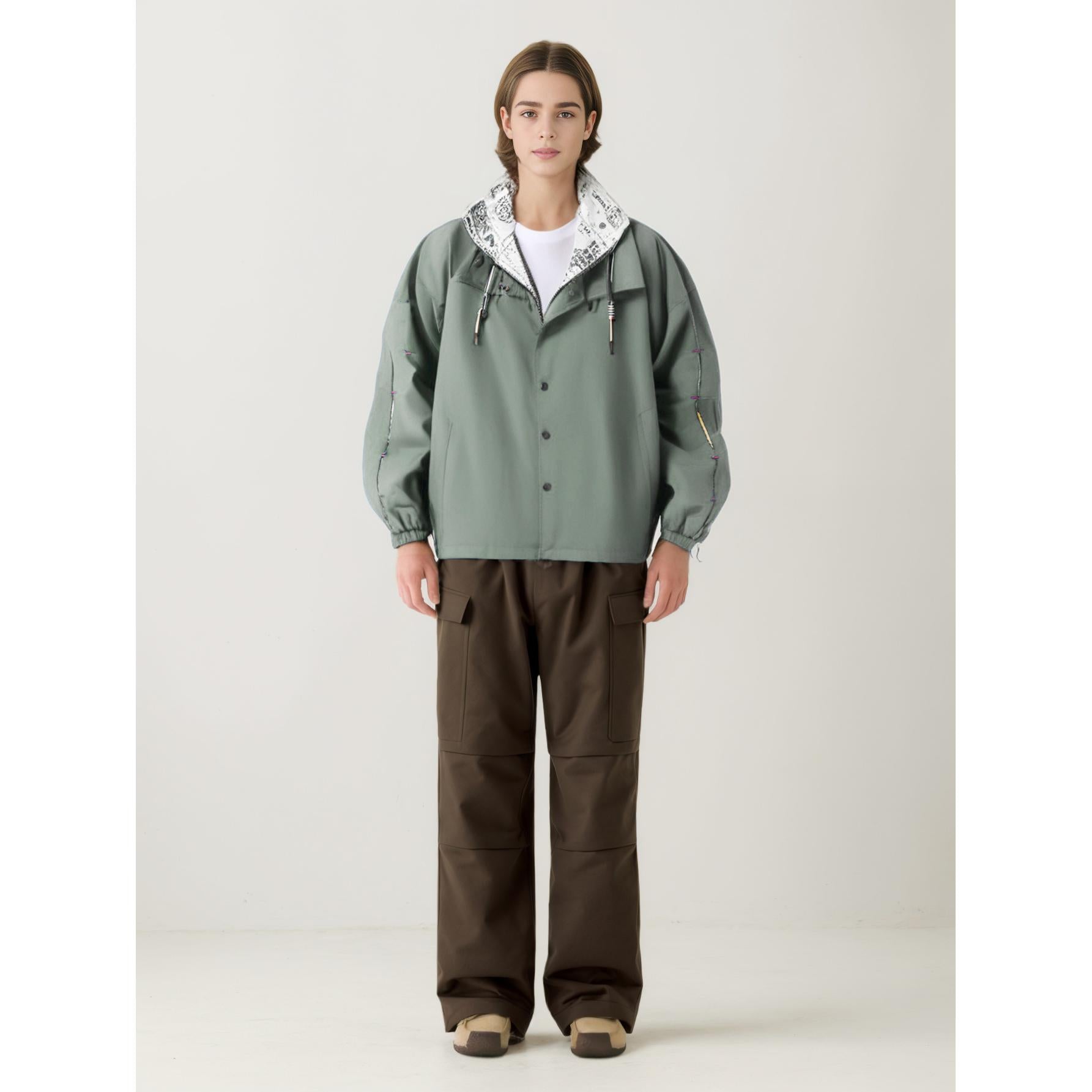 Women Solid Mock Collar Tailored Jacket