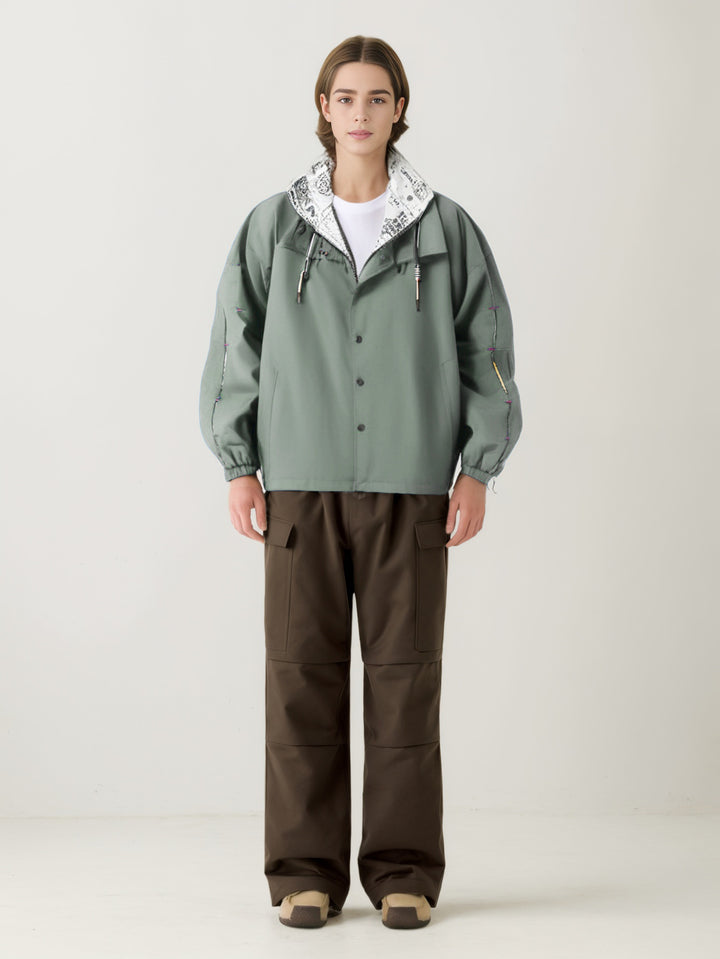 Women Solid Mock Collar Tailored Jacket