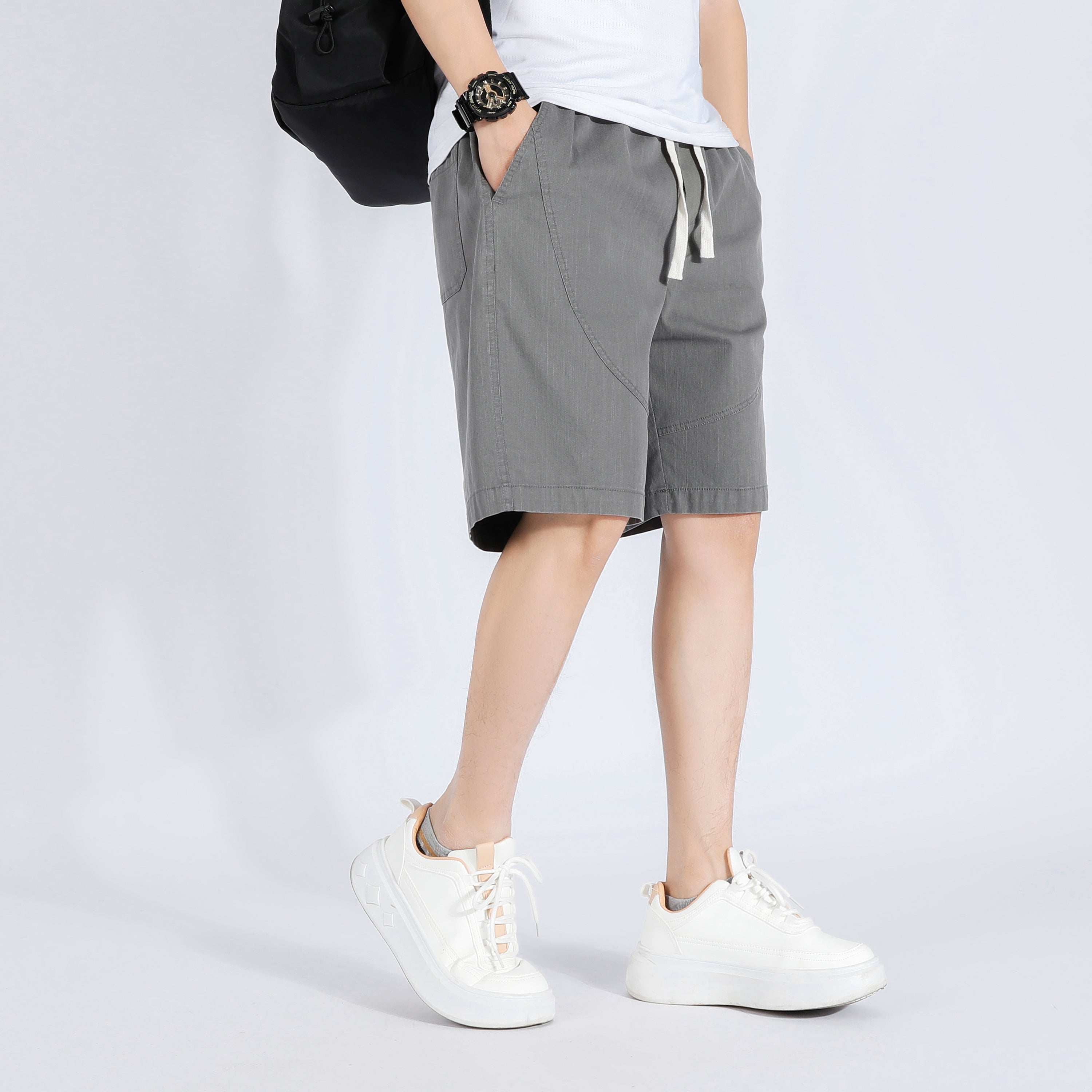 Men Mid-Rise Regular Fit Rapid-Dry Shorts