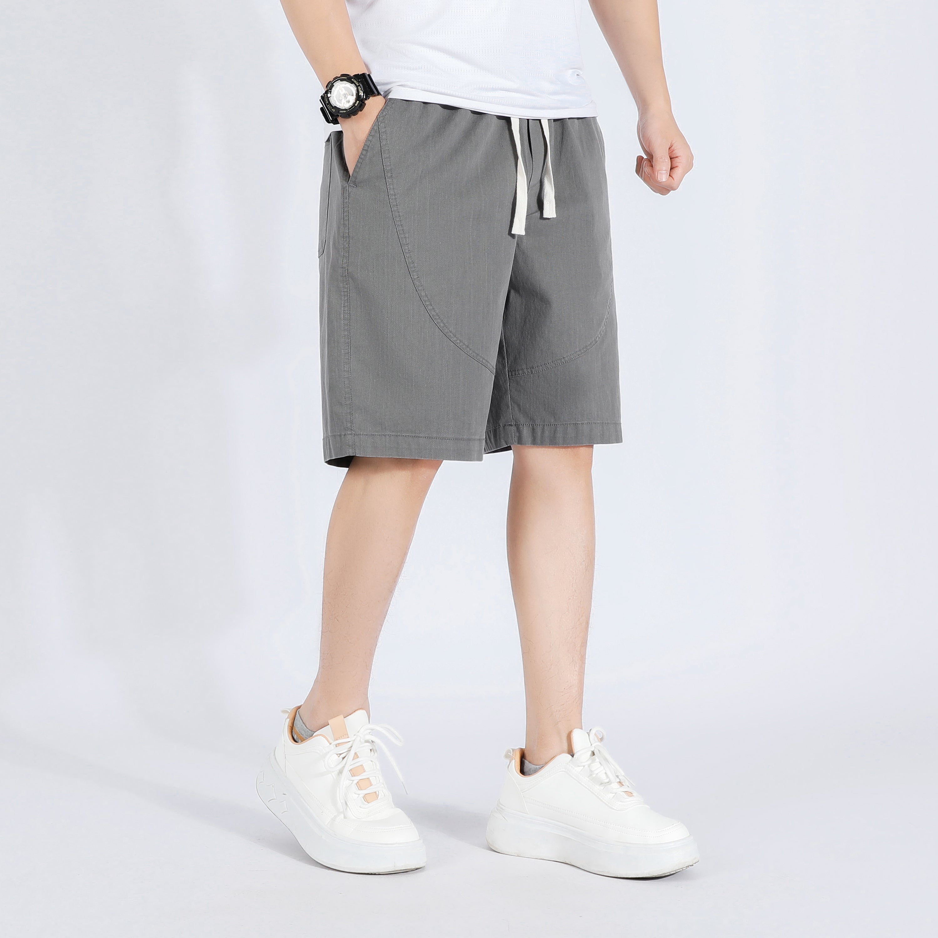 Men Mid-Rise Regular Fit Rapid-Dry Shorts