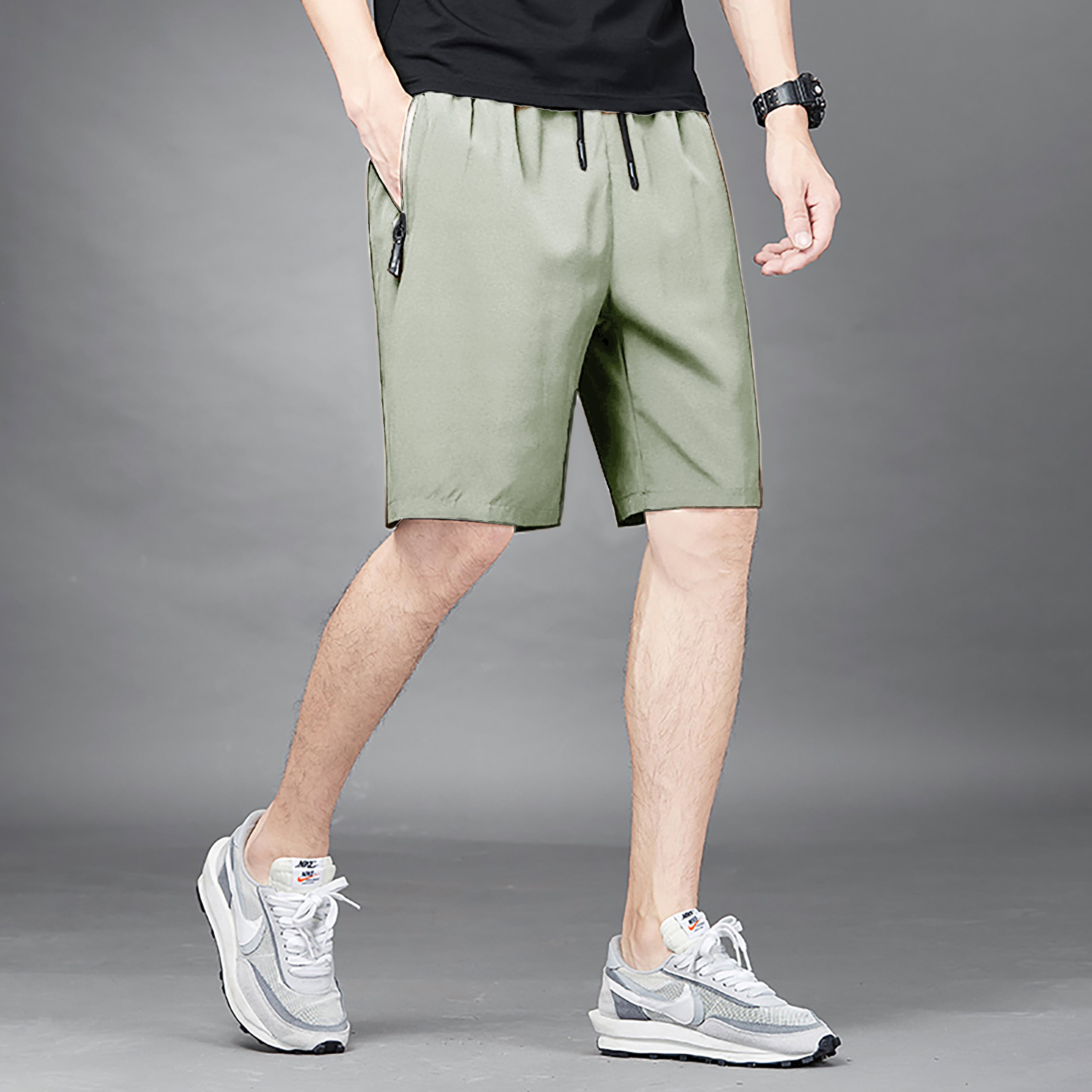 Men Cotton Mid-Rise Regular Fit Shorts