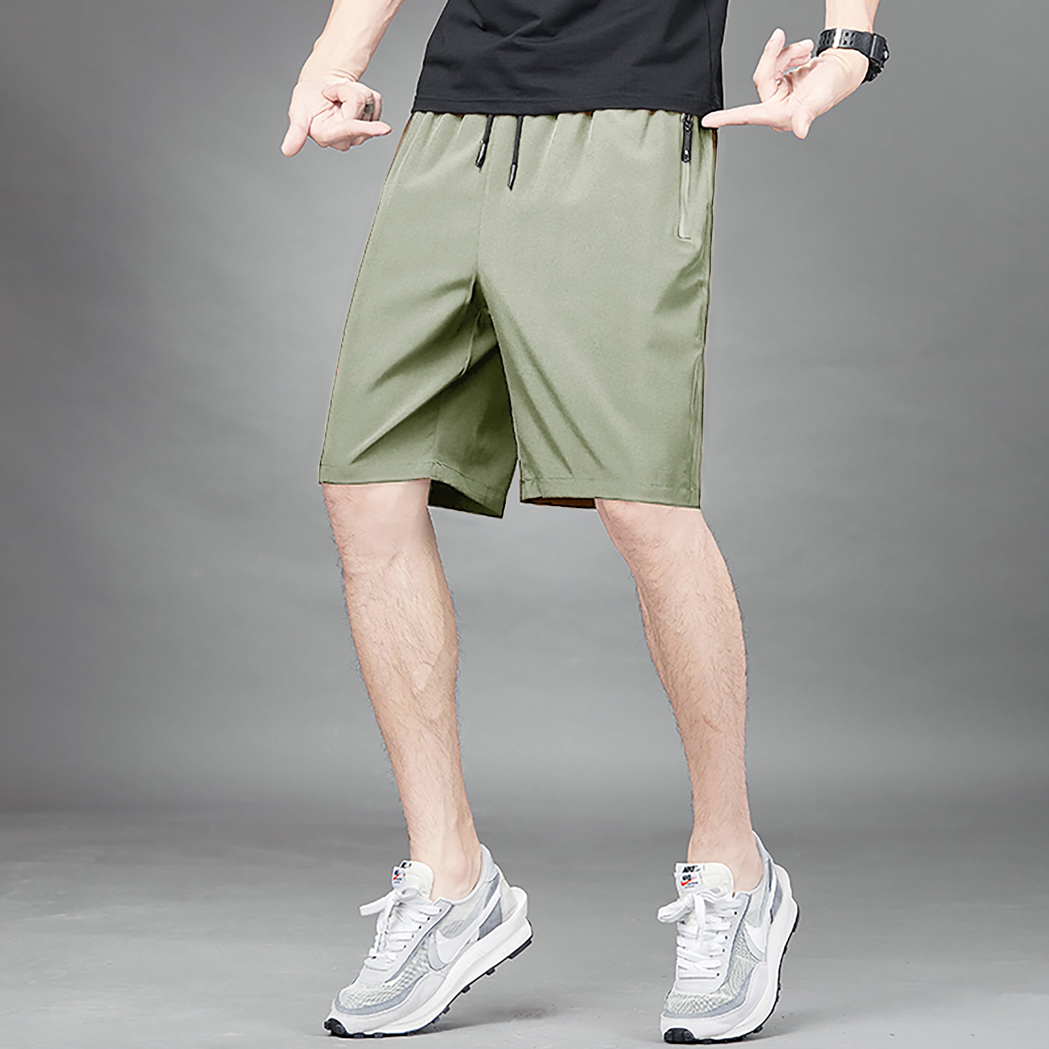 Men Cotton Mid-Rise Regular Fit Shorts