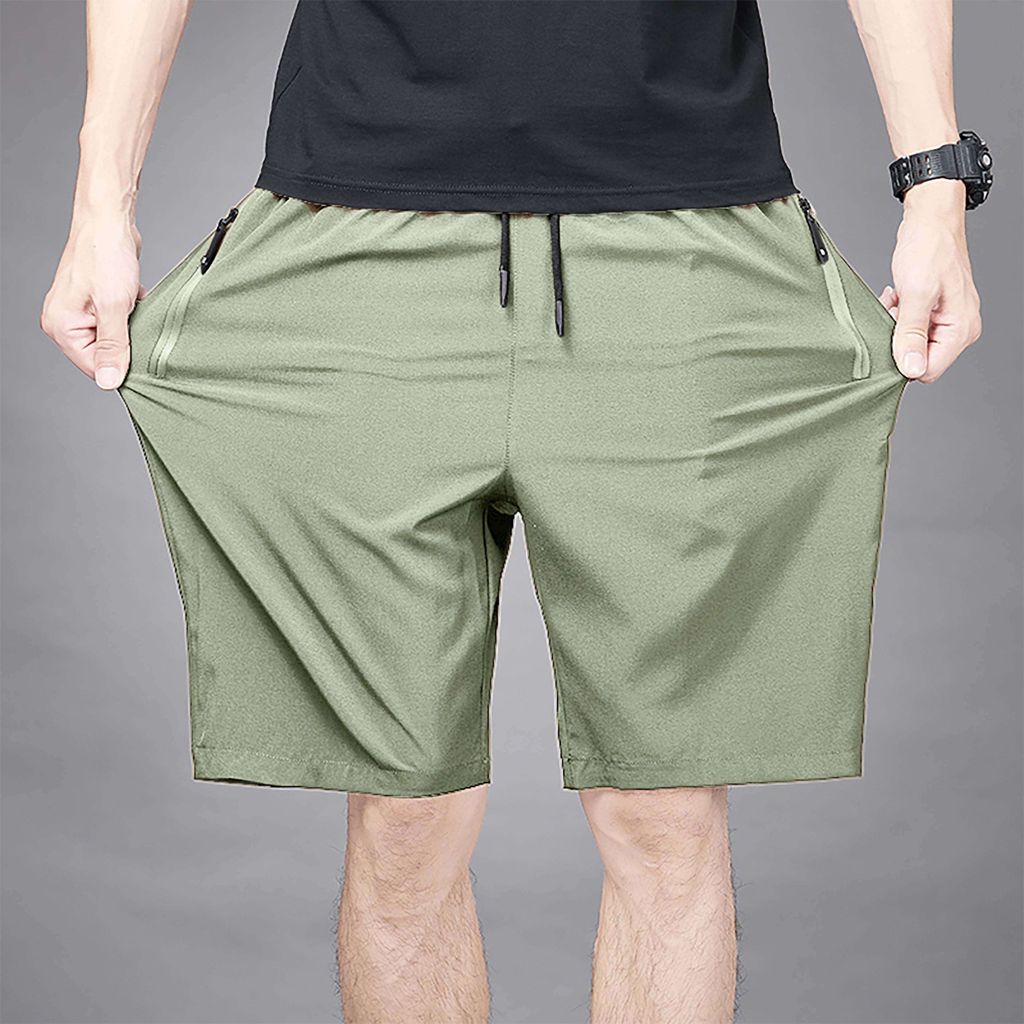Men Cotton Mid-Rise Regular Fit Shorts