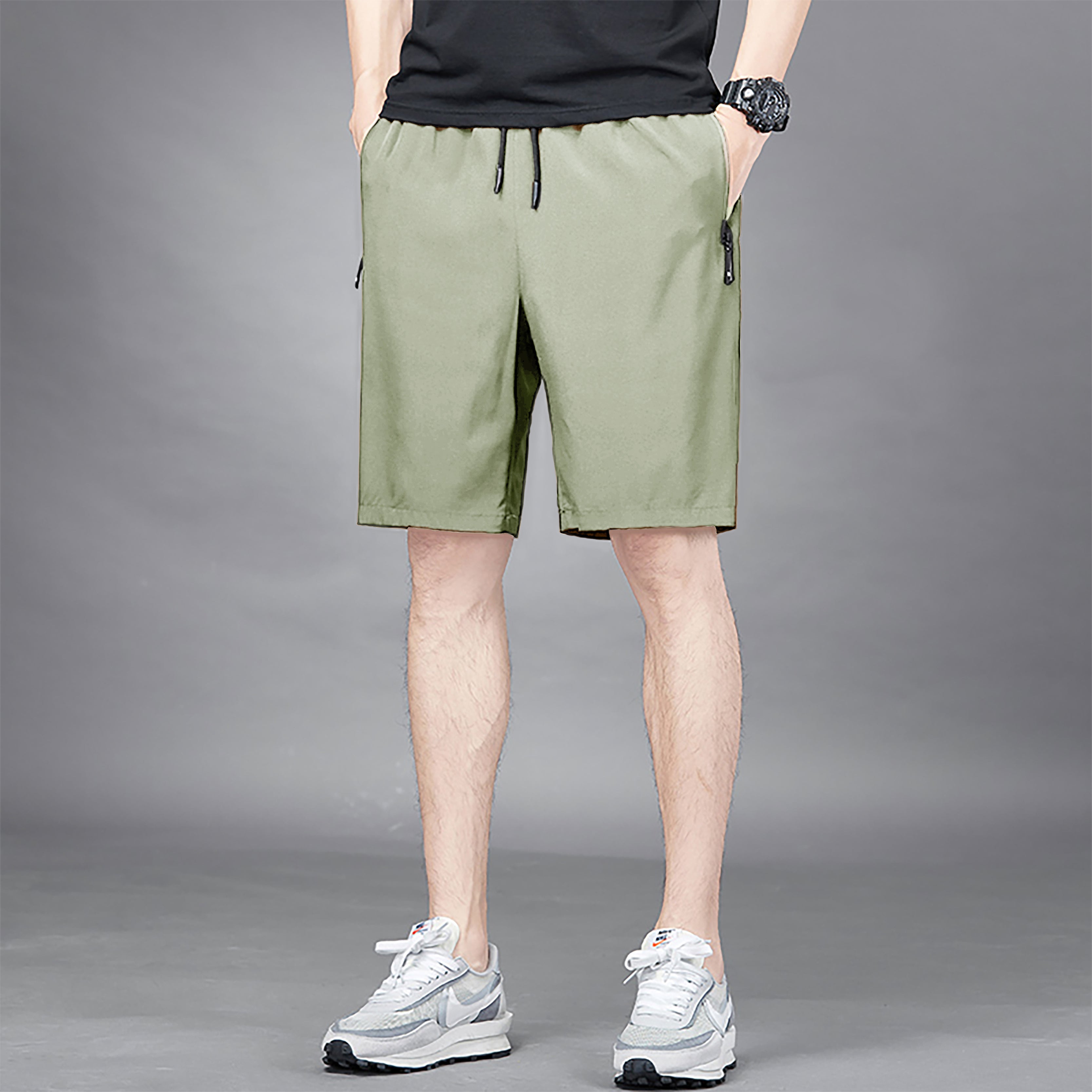 Men Cotton Mid-Rise Regular Fit Shorts