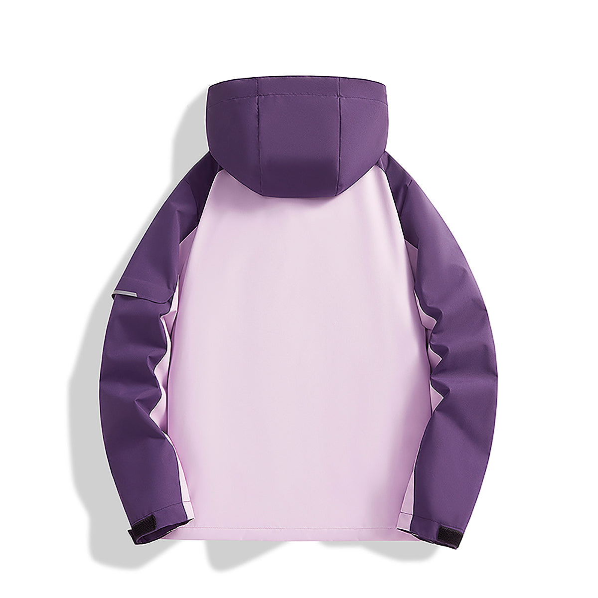 Men Hooded Colourblocked Casual Bomber Jacket
